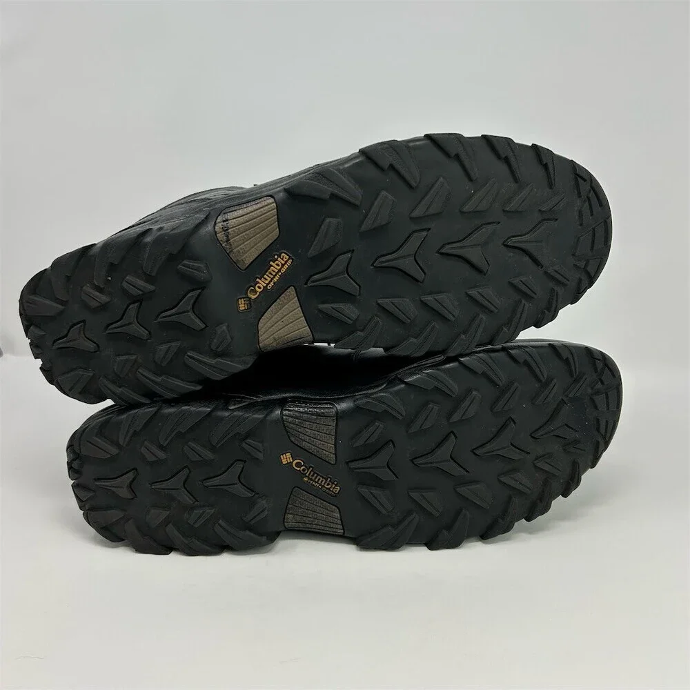 Columbia Men's Waterproof Hiking Boots Black Mid-Top Lace-Up Outdoor Size 17